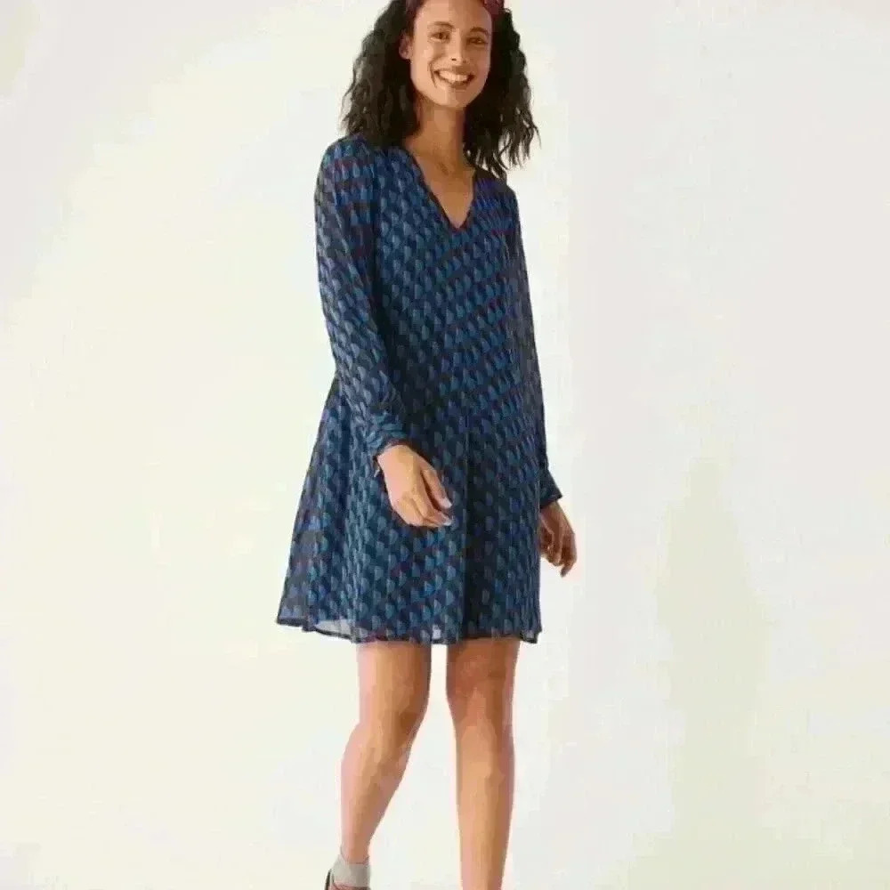 FRANK &  OAK mini dress in blue XS